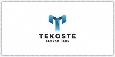 Modern T Letter Logo - Tech Digital Design