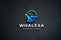 Modern Whale Logo - Digital Tech AI Design Screenshot 1