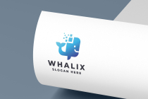 Modern Whale Logo - Digital Pixel Design Screenshot 2