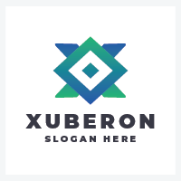 Modern Geometric X Logo - Tech Data Hub 