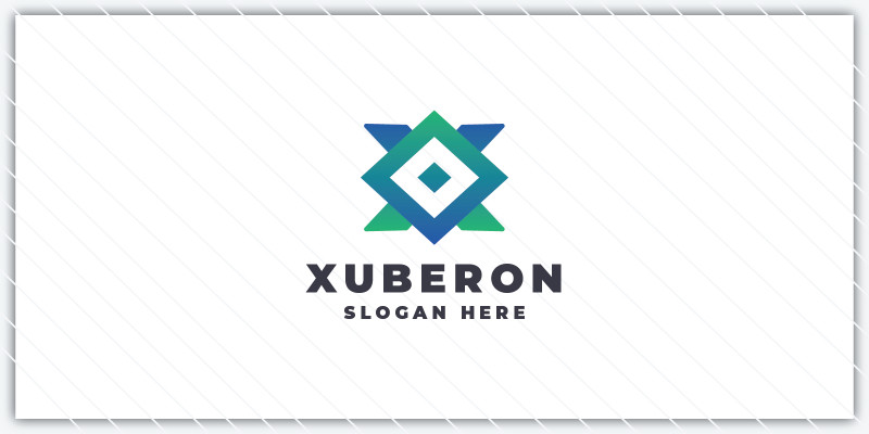 Modern Geometric X Logo - Tech Data Hub 