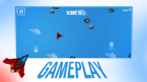 Endless Flight - 2D Arcade Unity Flying Game Screenshot 1