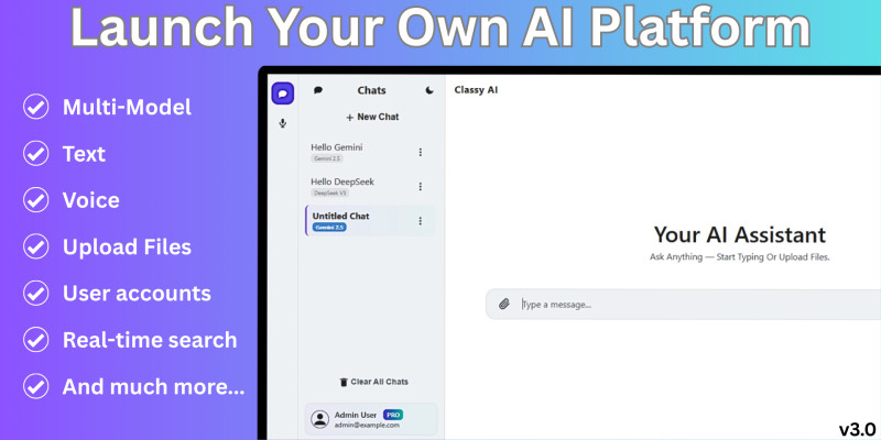 Classy AI Chatbot - AI Chatbot PHP Script