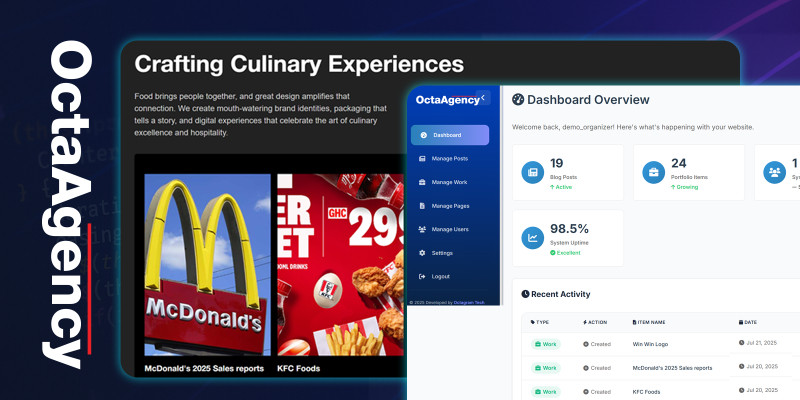 OctaAgency - Modern Portfolio Mangement