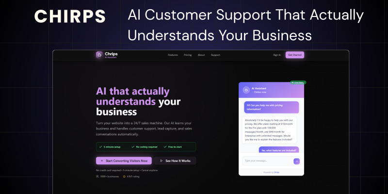 Chirps AI - Build smart AI chatbots