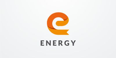 Energy Letter E Ribbon Logo Design Vector v02