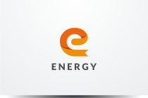 Energy Letter E Ribbon Logo Design Vector v02 Screenshot 1