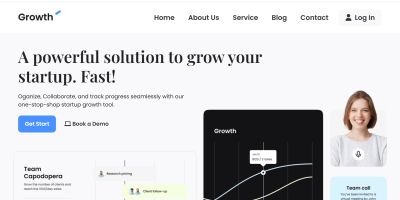 Groth - Responsive Portfolio Website Template