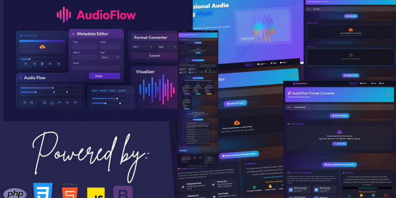 AudioFlow - PHP-based Audio Editing tool