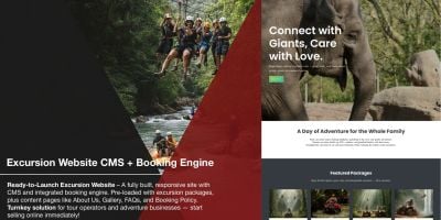 Excursion Website CMS And Booking Engine