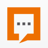 Square Chat Logo Design Vector