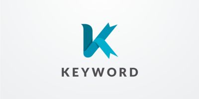 Keyword Letter K Logo Design Vector