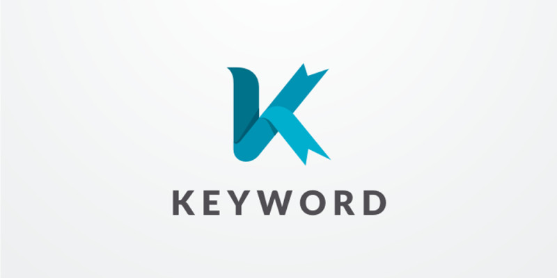 Keyword Letter K Logo Design Vector