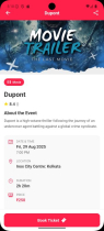 Events Shows Entry Tickets Online Booking APP UIUX Screenshot 2