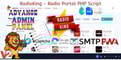 RadioKing - PHP Radio Portal Script