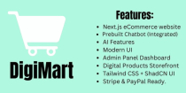 DigiMart - Next.js Digital E-Commerce Store Screenshot 1