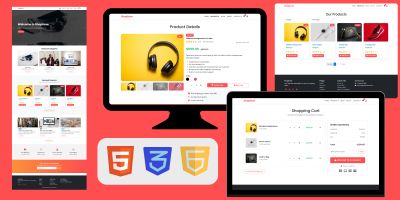 ShopEase – Responsive E-commerce HTML Template