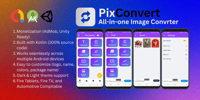 PixConvert – All-in-One Image Converter App Unit