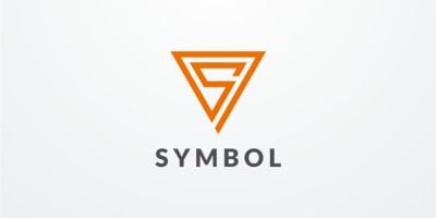 Symbol Letter S Triangle Logo Design Vector