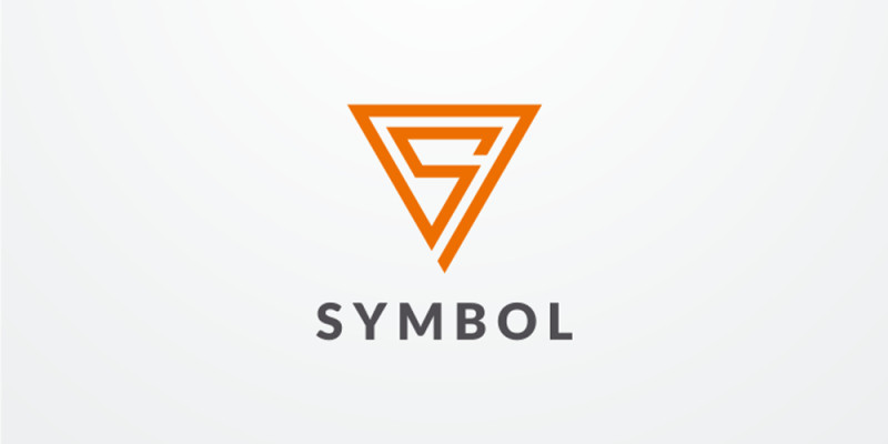 Symbol Letter S Triangle Logo Design Vector