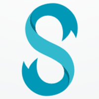 Special Letter S Ribbon Logo Design Vector