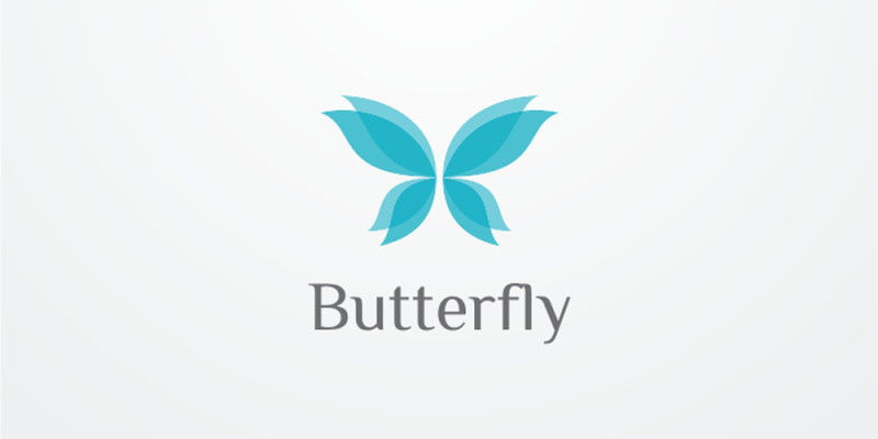 Butterfly Logo Design Vector Illustration