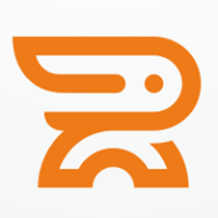 Rabbit Letter R Logo Design Vector