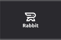 Rabbit Letter R Logo Design Vector Screenshot 2