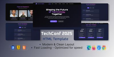 TechConf 2025 - Event Conference Landing Page