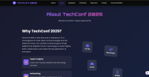 TechConf 2025 - Event Conference Landing Page Screenshot 2