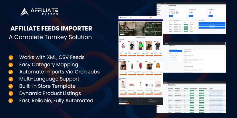 Automated Affiliate Store Feeds Importer CSV