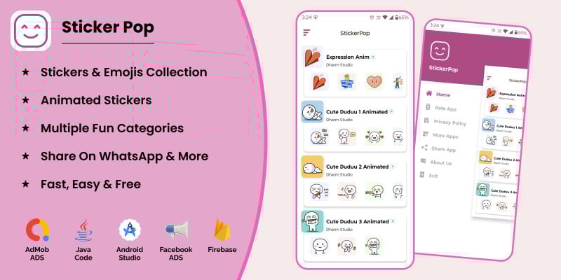 StickerPop - Android Studio Project