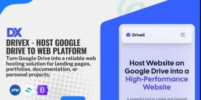 DriveX - Host Google Drive to Web Platform