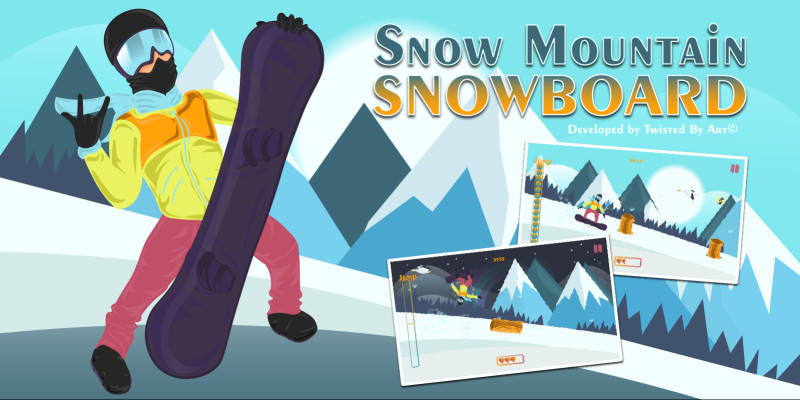 Snow Mountain Snowboard - Construct 3 Template