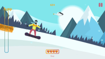 Snow Mountain Snowboard - Construct 3 Template Screenshot 2
