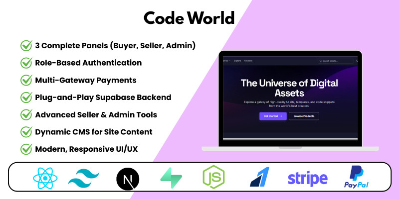 CodeWorld – Multi-Vendor Marketplace
