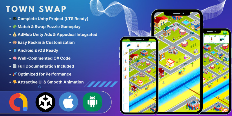 Town Swap – Unity Puzzle Game