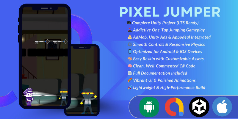 Pixel Jumper – Unity 2D Platformer