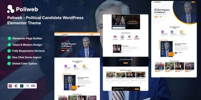 Poliweb - Political Candidate WordPress Theme