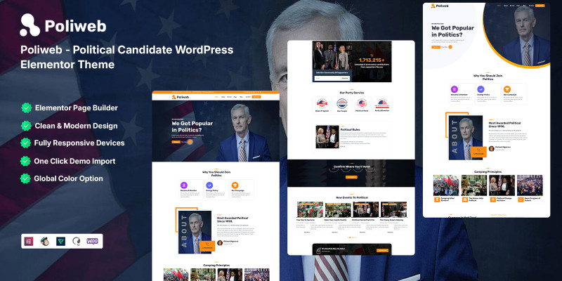 Poliweb - Political Candidate WordPress Theme