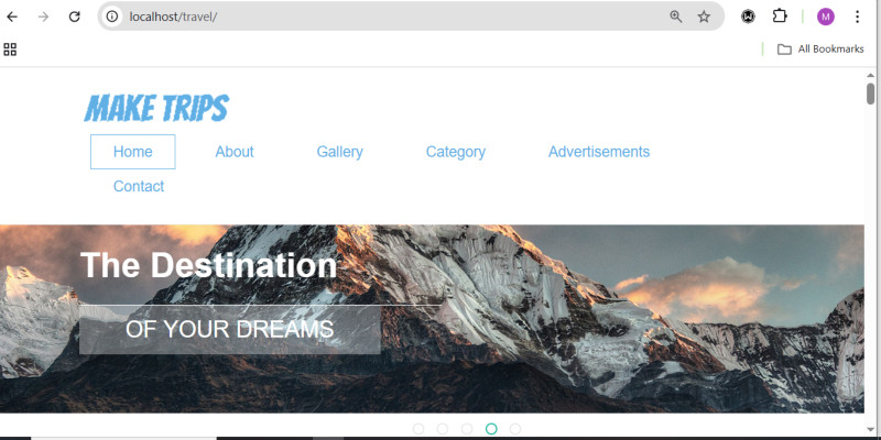 MakeTrips-Traveling  Booking System in PHP.
