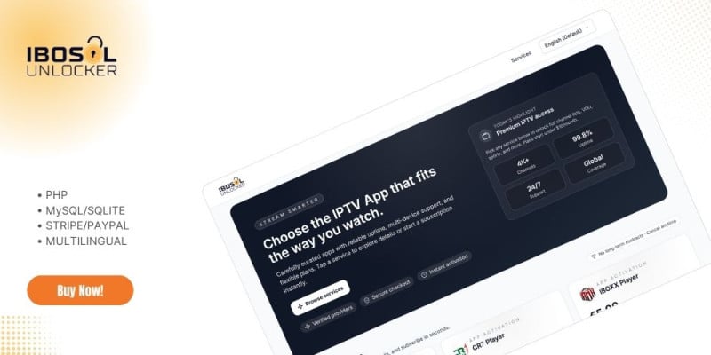 Ibosol Unlocker - Modern PHP App Activation Store