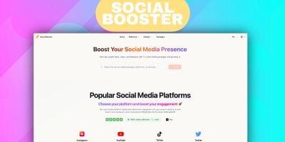 Social Booster - Sell Views and Likes