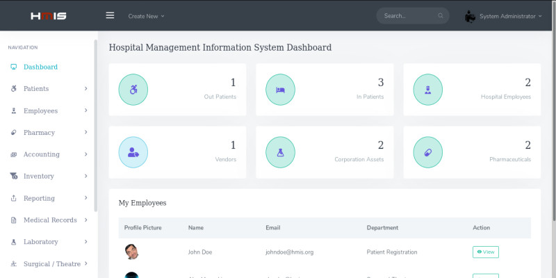 HMIS - Hospital Management Information System