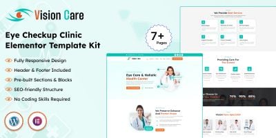 Vision Care - Eye Clinic And Optometry Elementor