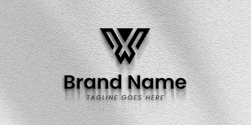 Modern W Leter Icon Logo 