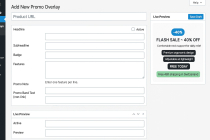 Woo Inline Promo Overlay for WooCommerce Screenshot 2