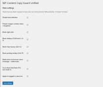 WP Content Copy Guard Unified Screenshot 1