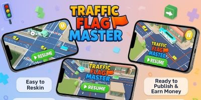 Traffic Flag Master Casual Unity Game
