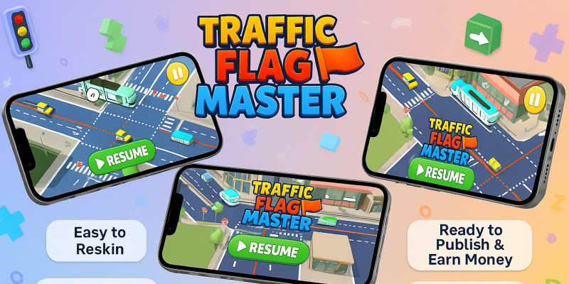 Traffic Flag Master Casual Unity Game